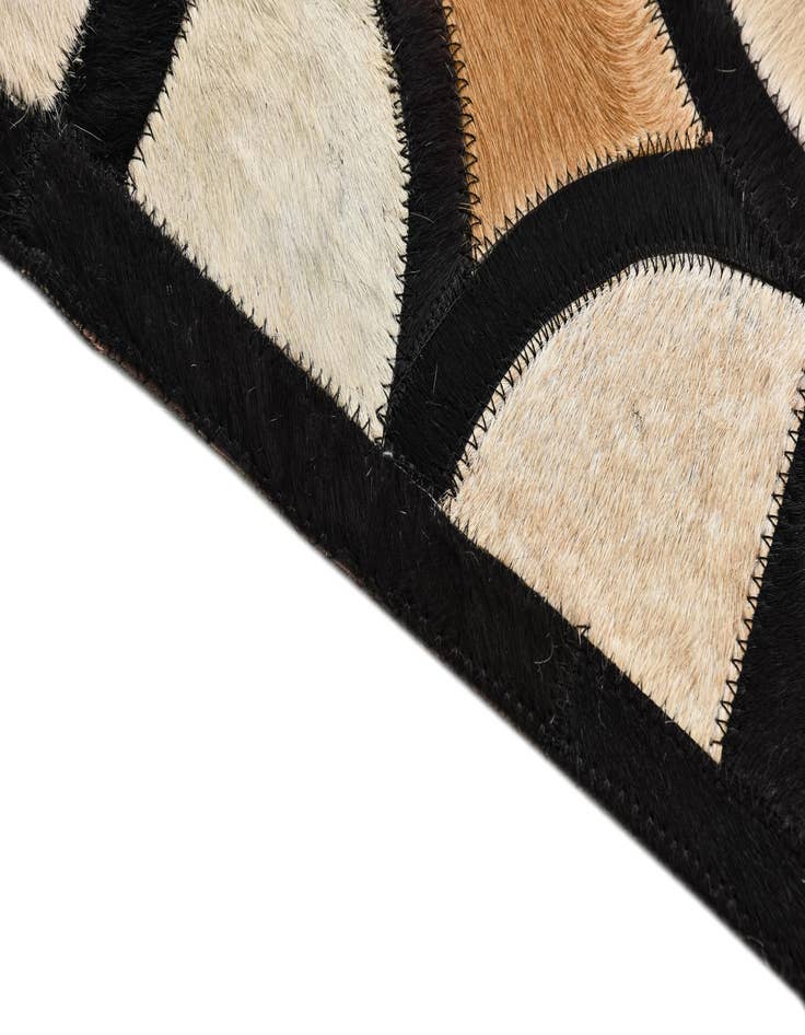 Detail image of  8' 2 x 10' Cowhide Leather Rug