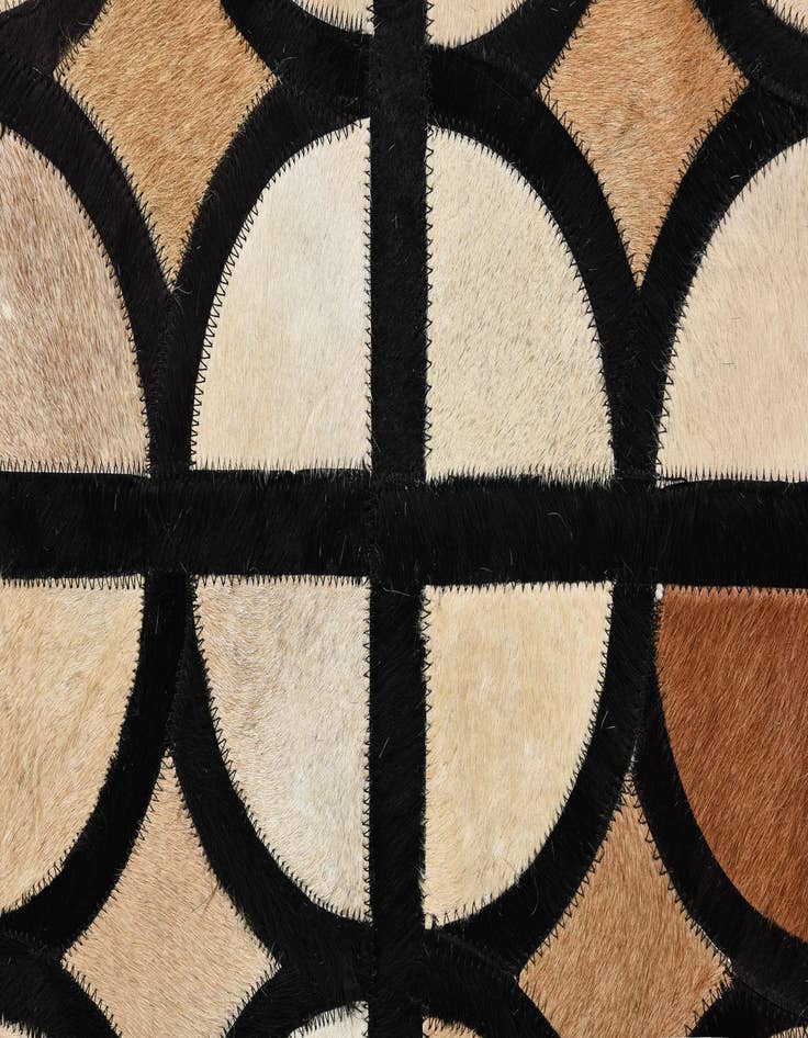 Detail image of  8' 2 x 10' Cowhide Leather Rug