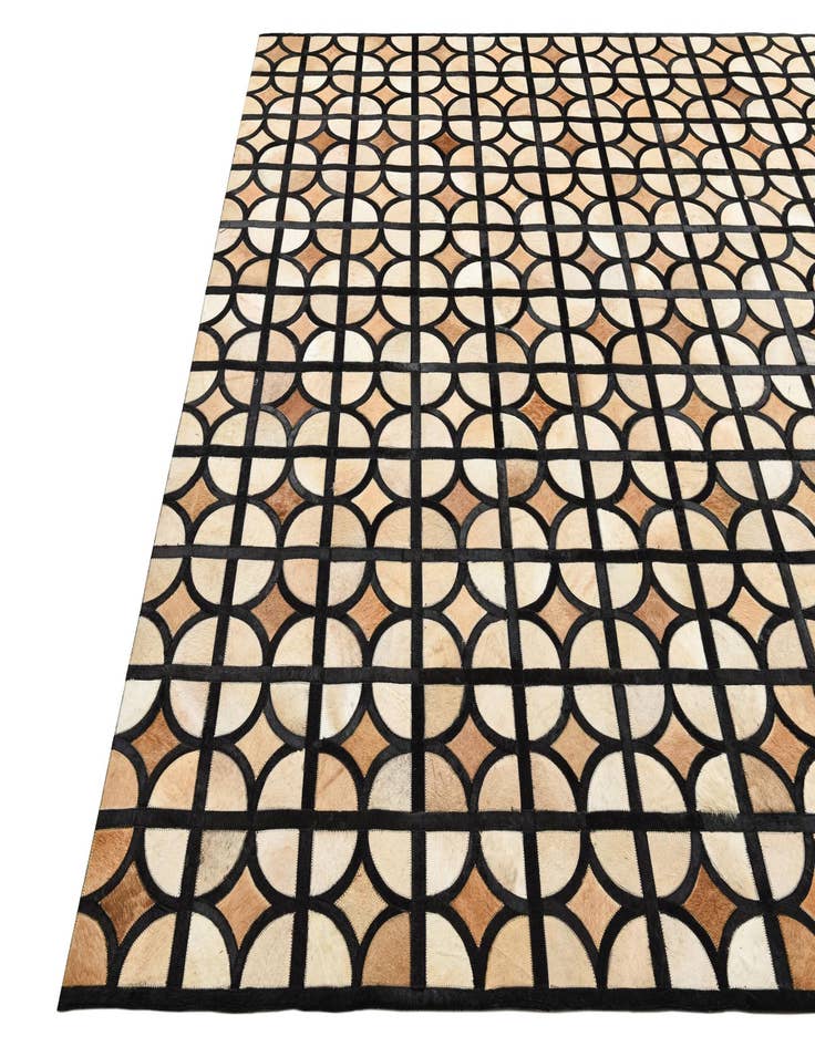 Detail image of  8' 2 x 10' 1 Cowhide Leather Rug