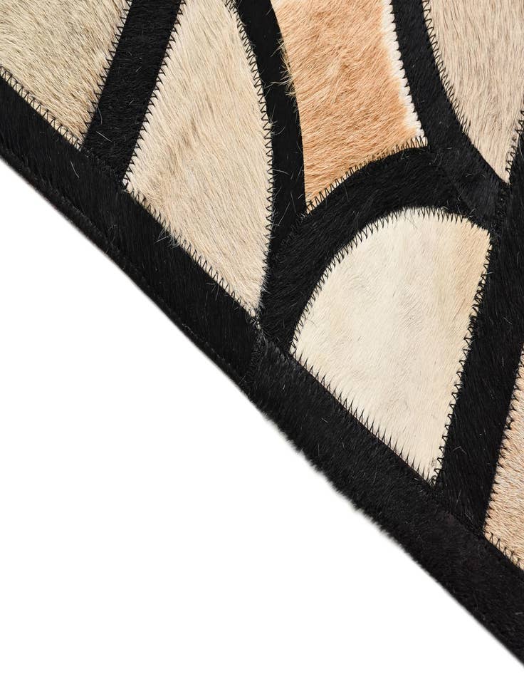 Detail image of  8' 2 x 10' 1 Cowhide Leather Rug