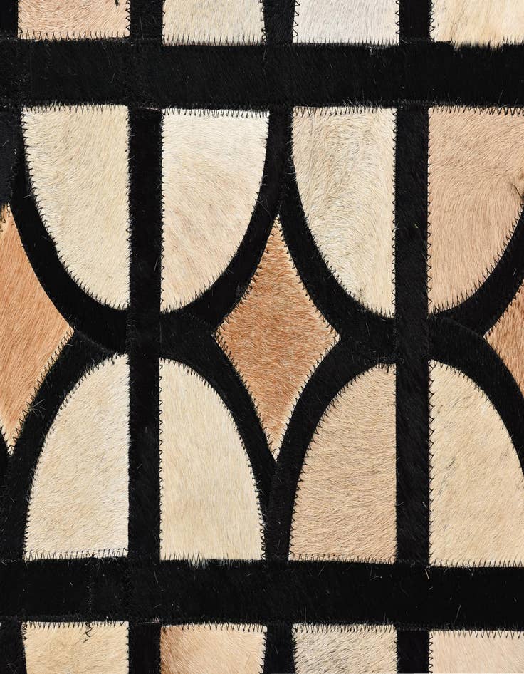 Detail image of  8' 2 x 10' 1 Cowhide Leather Rug