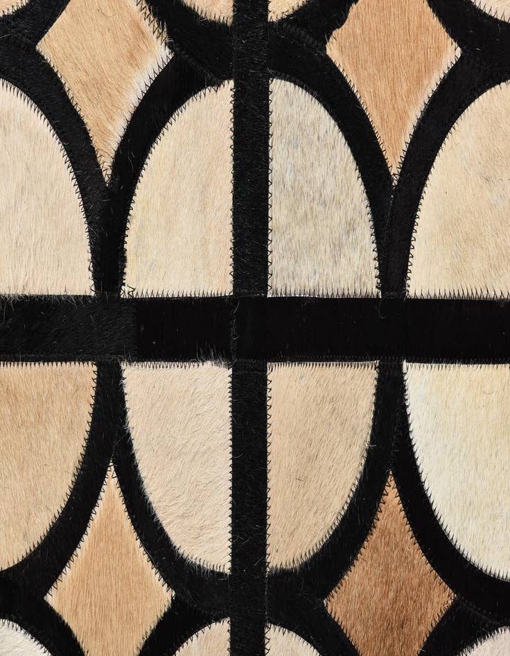 Detail image of  8' 2 x 10' 1 Cowhide Leather Rug
