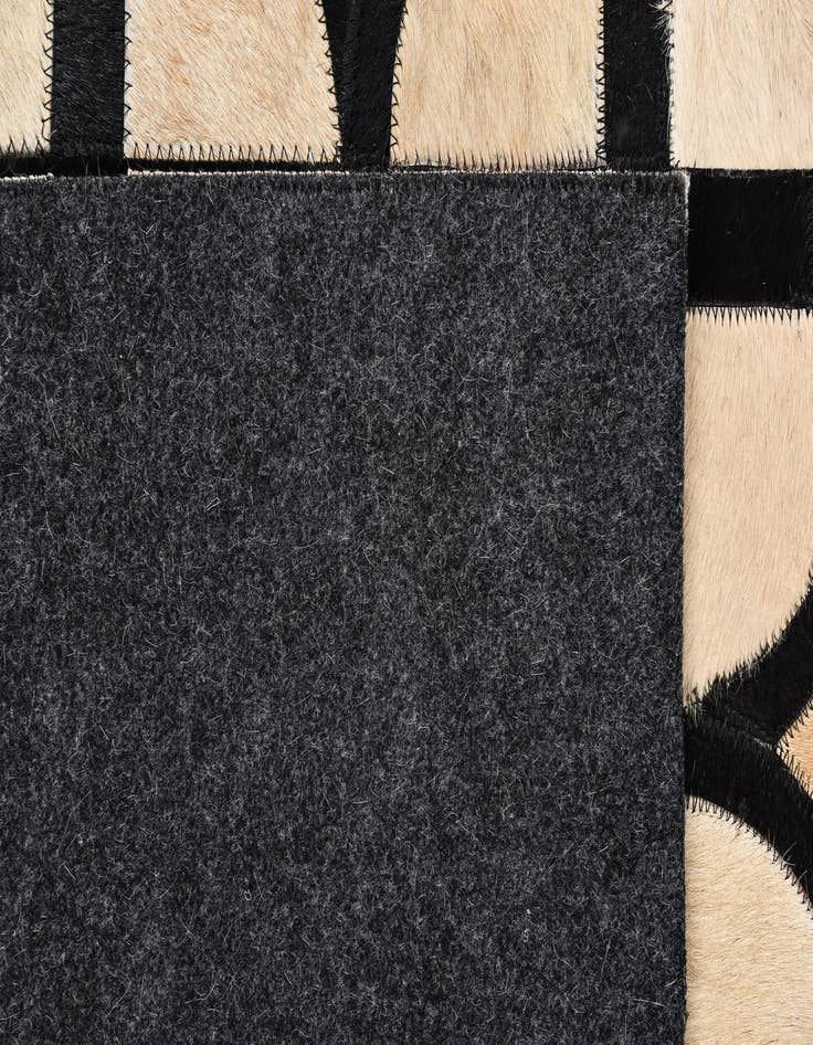 Detail image of  8' 2 x 10' 1 Cowhide Leather Rug