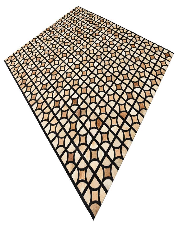 Detail image of  8' 2 x 10' 2 Cowhide Leather Rug