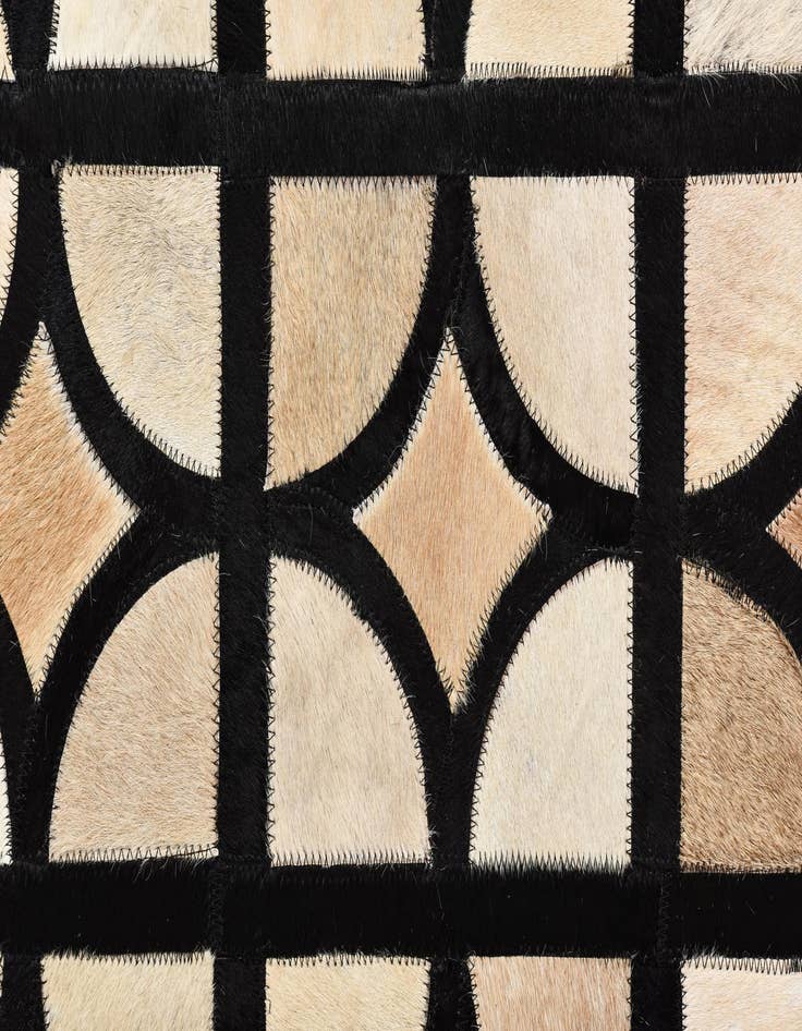 Detail image of  8' 2 x 10' 2 Cowhide Leather Rug