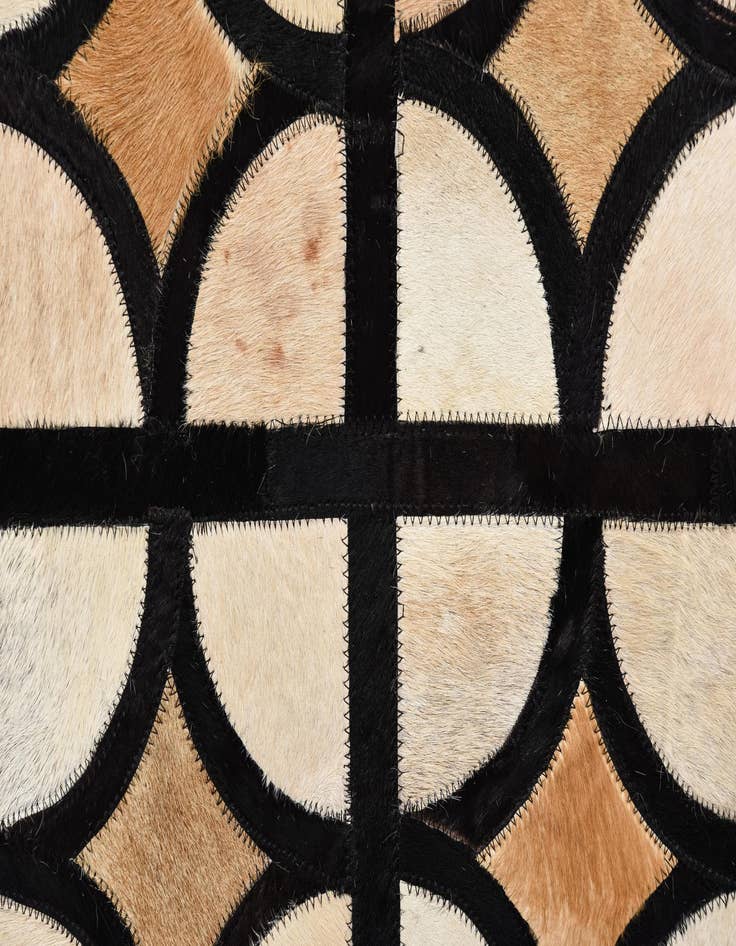 Detail image of  8' 2 x 10' 2 Cowhide Leather Rug