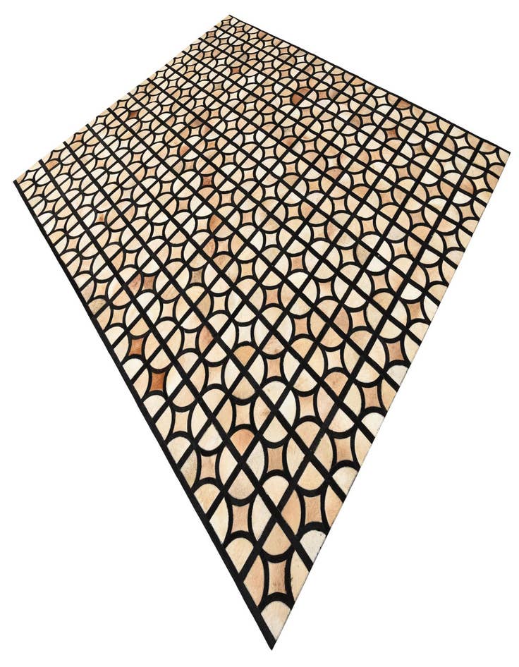 Detail image of  8' 2 x 10' Cowhide Leather Rug