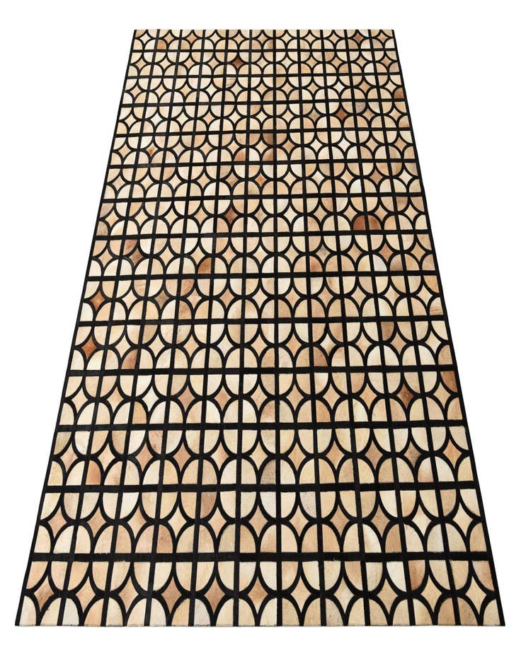 Detail image of  8' 2 x 10' Cowhide Leather Rug