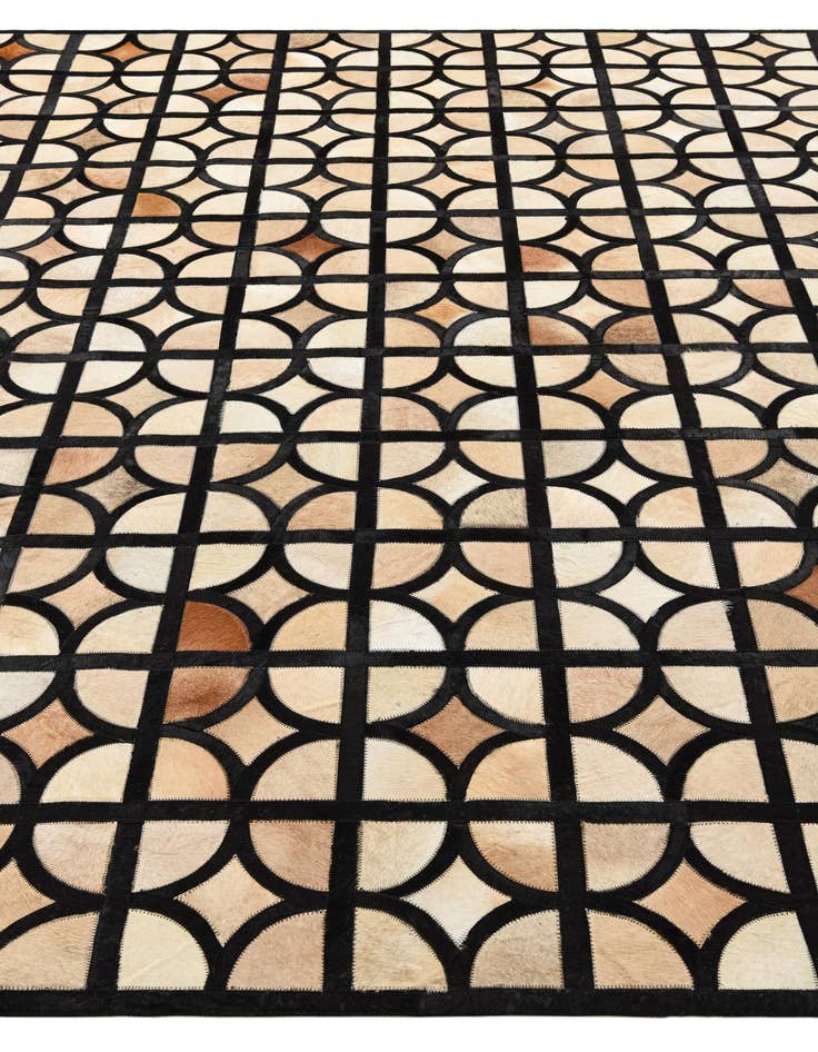 Detail image of  8' 2 x 10' Cowhide Leather Rug