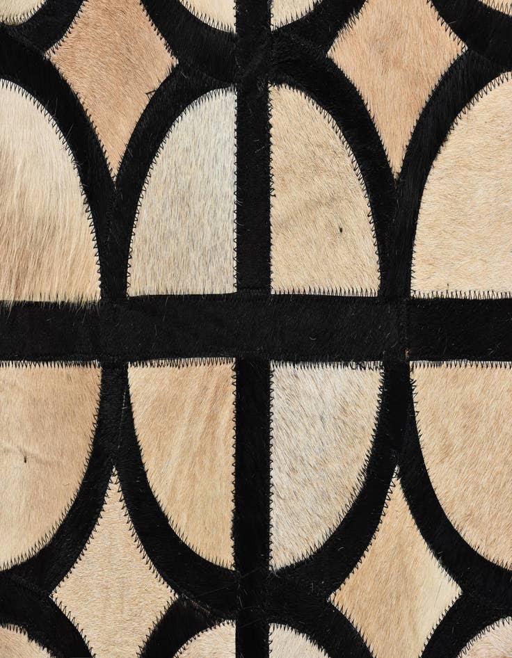 Detail image of  8' 2 x 10' Cowhide Leather Rug