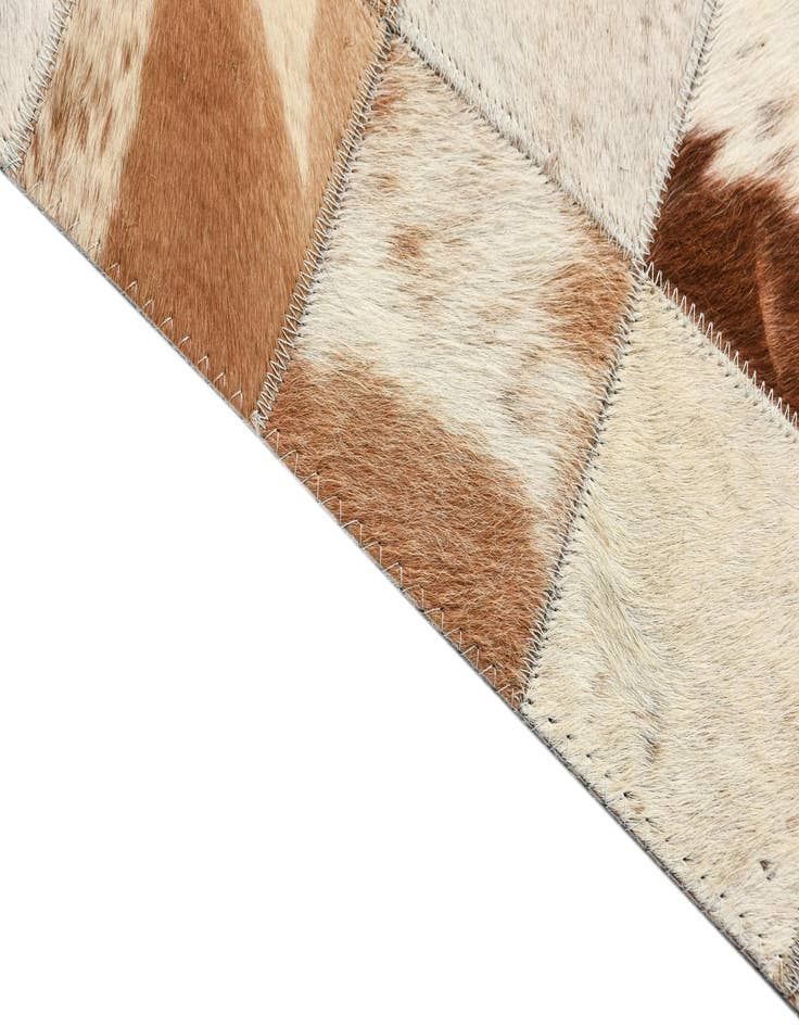 Detail image of  8' x 10' Cowhide Leather Rug