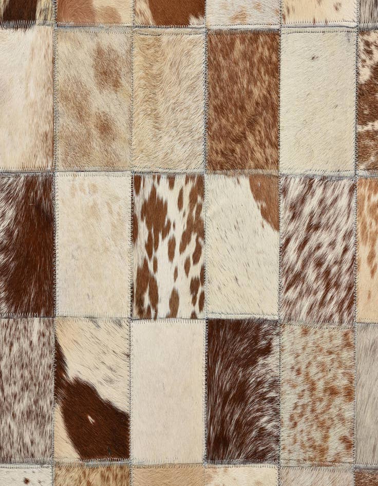 Detail image of  8' x 10' Cowhide Leather Rug