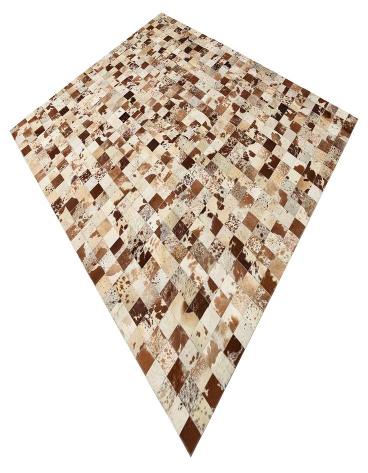 Detail image of  8' x 9' 10 Cowhide Leather Rug