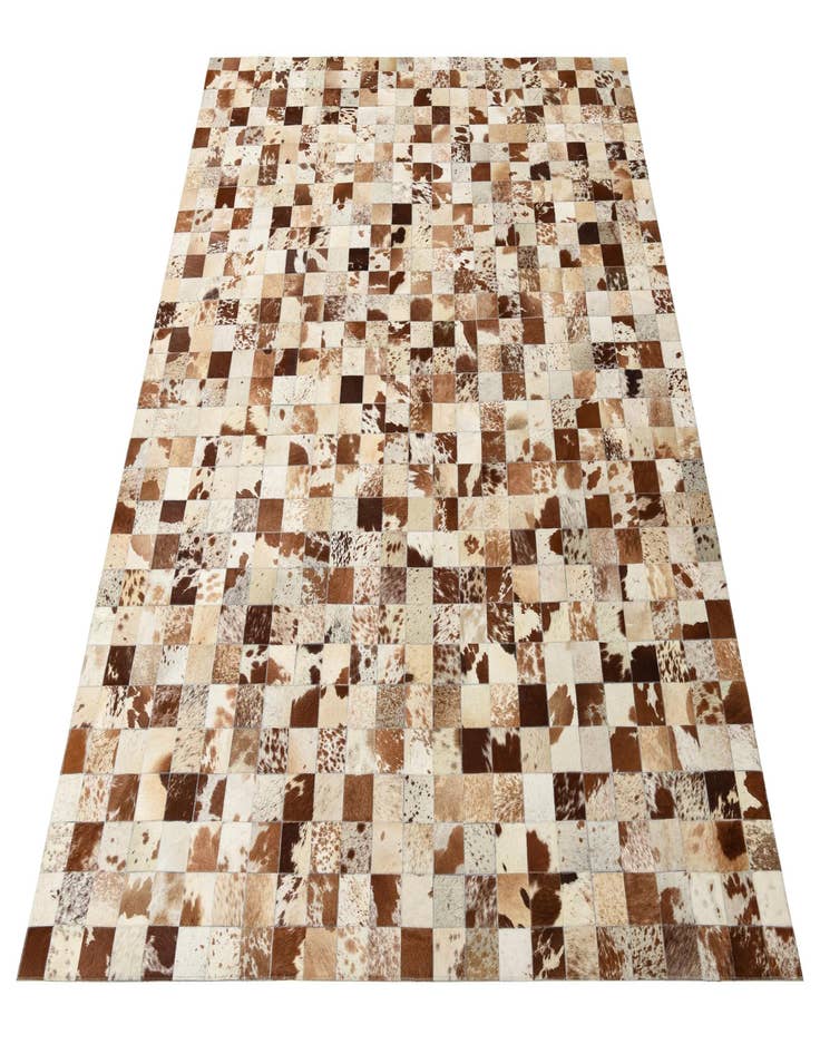 Detail image of  8' x 9' 10 Cowhide Leather Rug