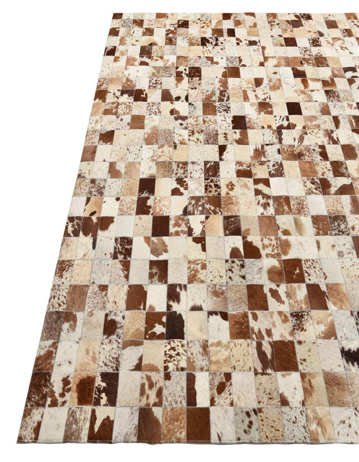 Detail image of  8' x 9' 10 Cowhide Leather Rug