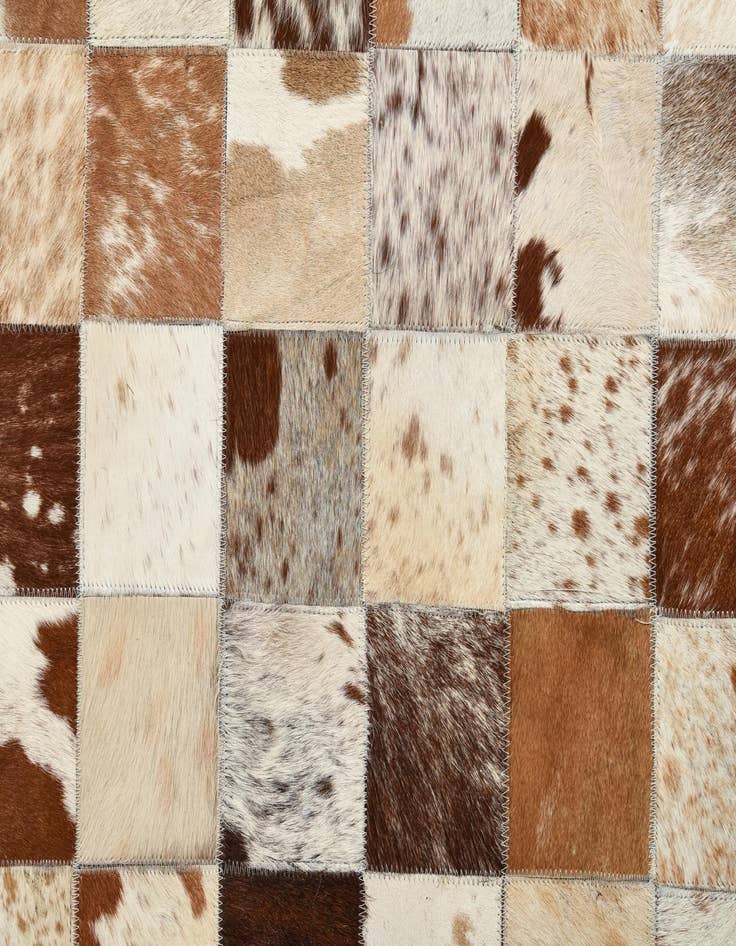 Detail image of  8' x 10' Cowhide Leather Rug