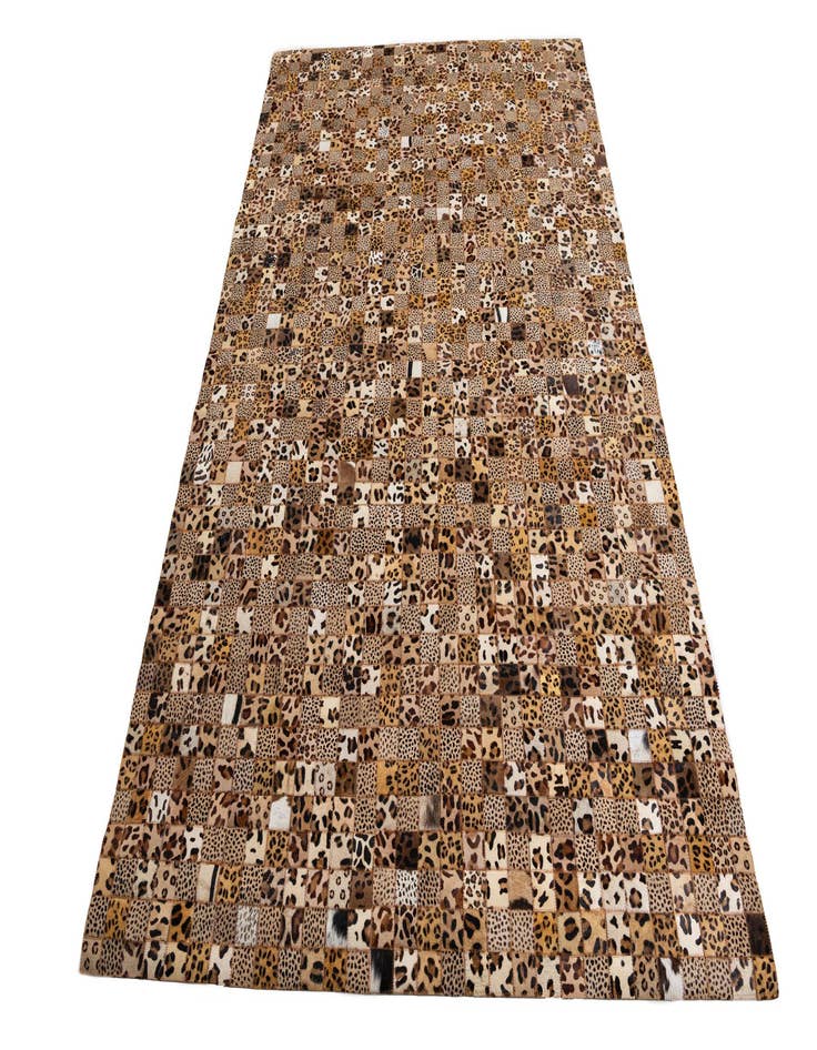 Detail image of  5' 1 x 8' Cowhide Leather Rug