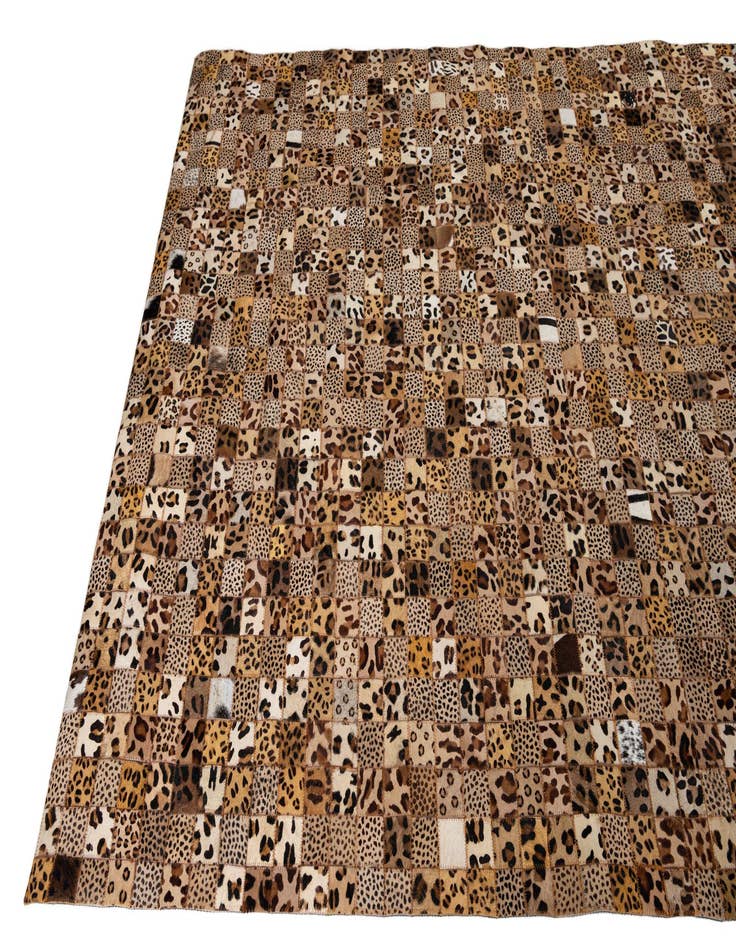 Detail image of  5' 1 x 8' Cowhide Leather Rug