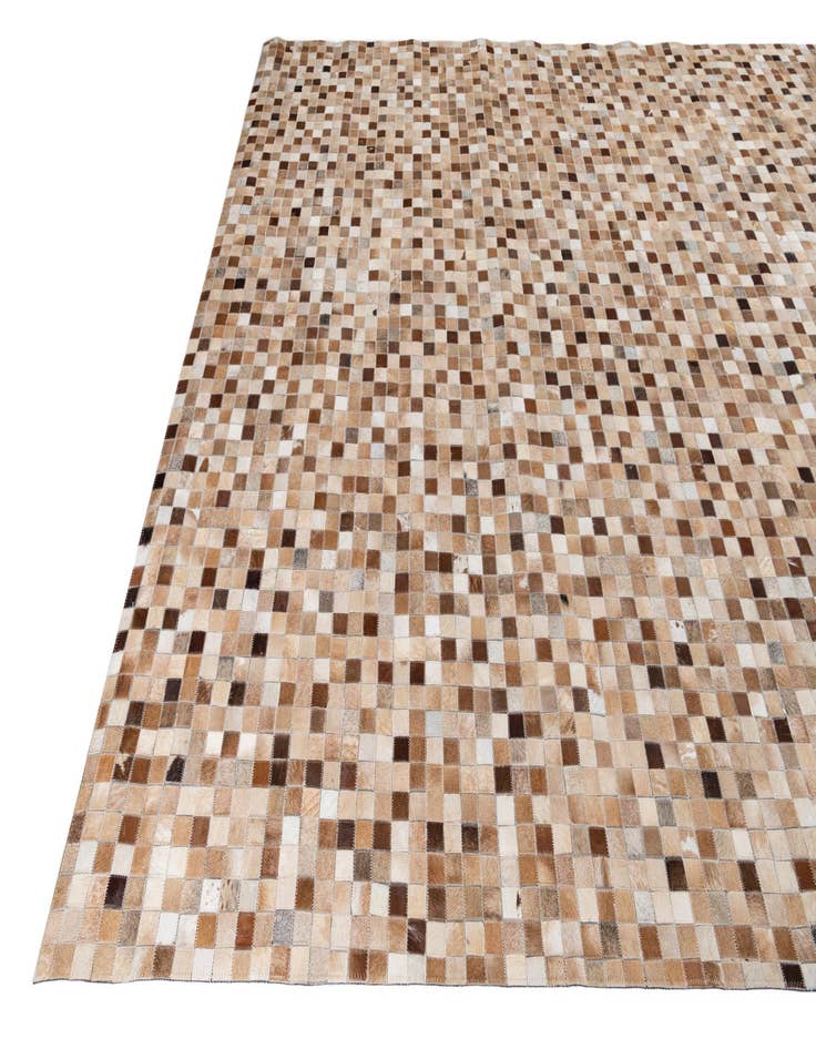 Detail image of  8' x 9' 10 Cowhide Leather Rug