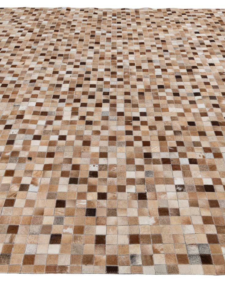 Detail image of  8' x 9' 10 Cowhide Leather Rug