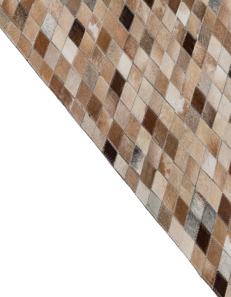 Detail image of  8' x 9' 10 Cowhide Leather Rug