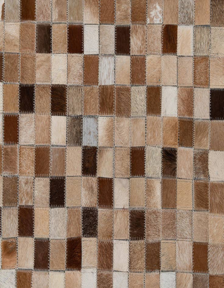 Detail image of  8' x 9' 10 Cowhide Leather Rug