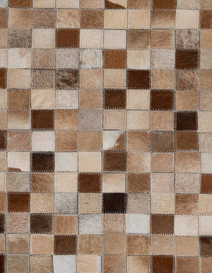 Detail image of  8' x 9' 10 Cowhide Leather Rug