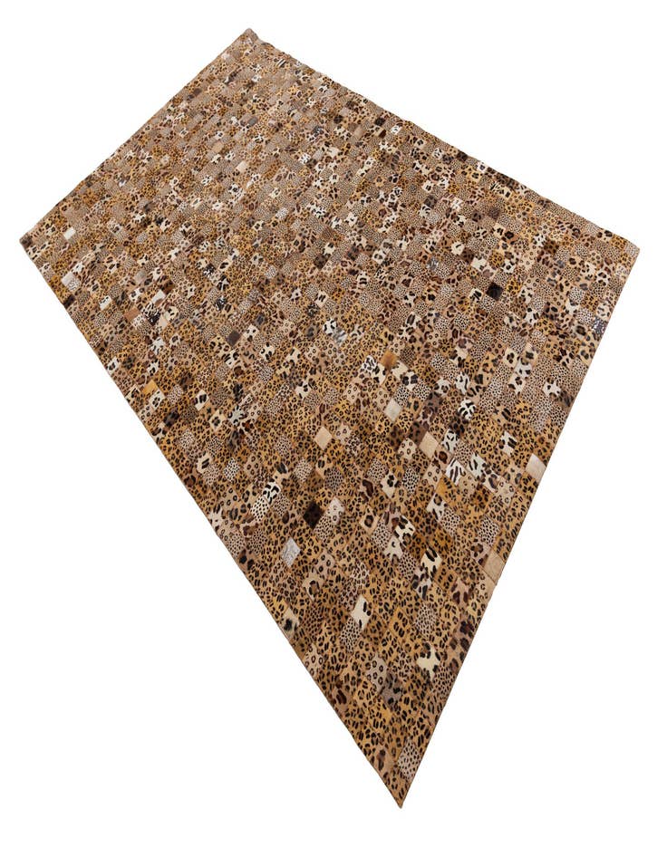 Detail image of  5' 1 x 8' Cowhide Leather Rug