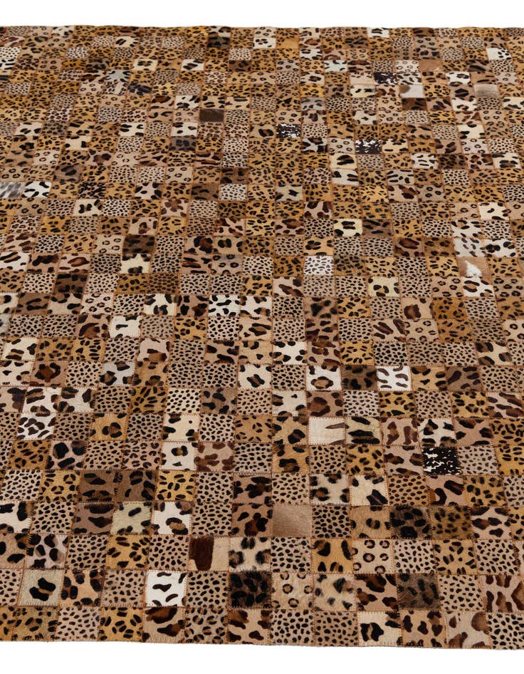 Detail image of  5' 1 x 8' Cowhide Leather Rug