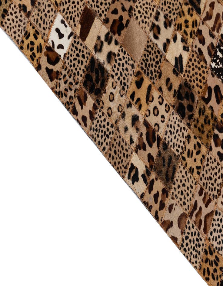 Detail image of  5' 1 x 8' Cowhide Leather Rug