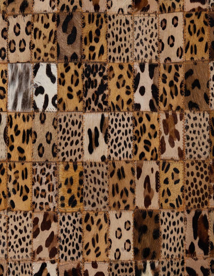 Detail image of  5' 1 x 8' Cowhide Leather Rug