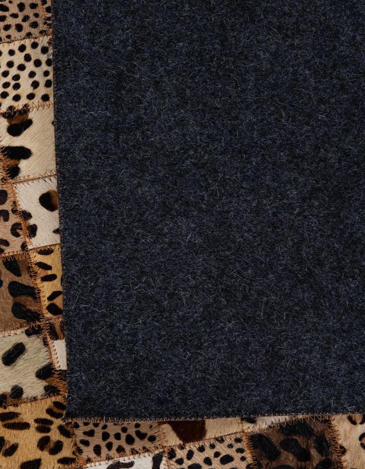 Detail image of  5' 1 x 8' Cowhide Leather Rug