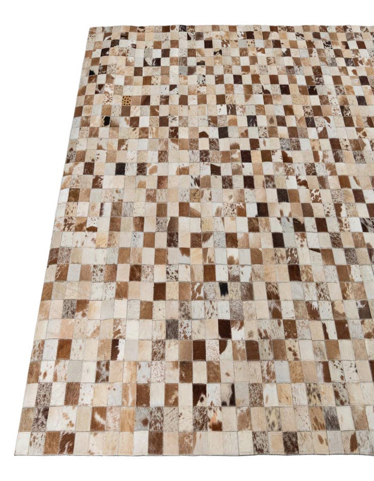 Detail image of  5' x 8' Cowhide Leather Rug