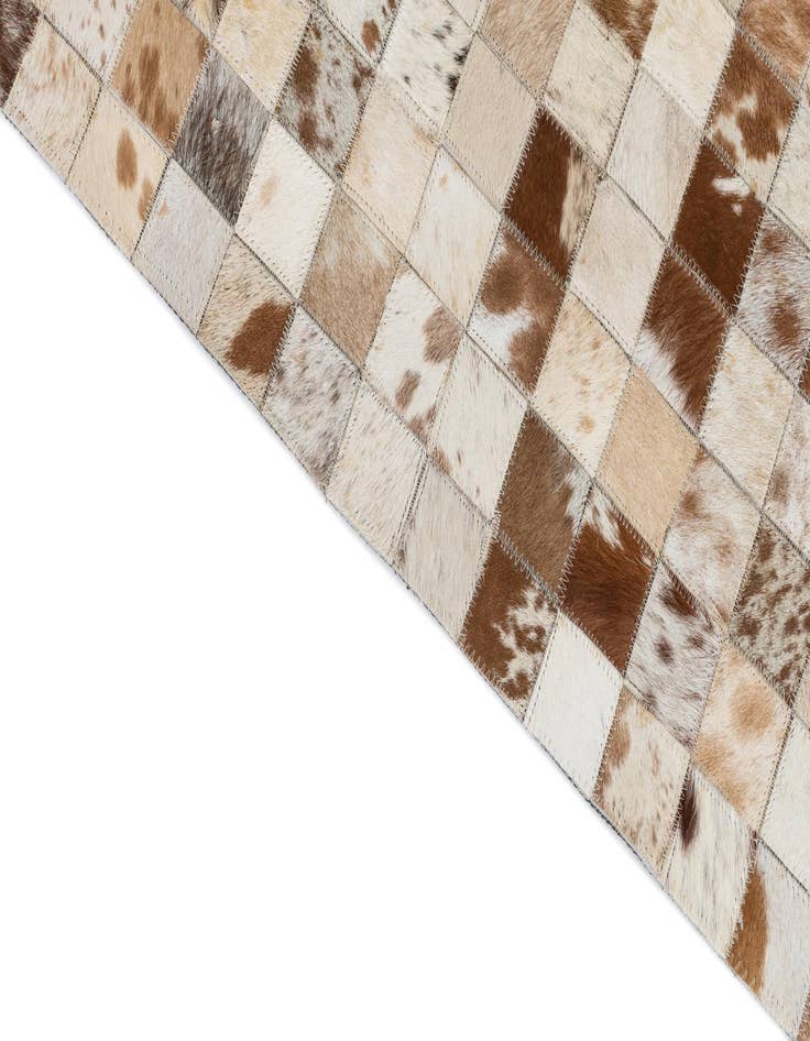 Detail image of  5' x 8' Cowhide Leather Rug