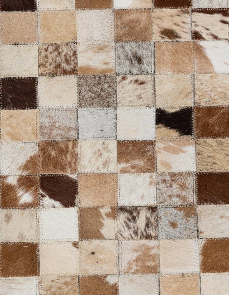 Detail image of  5' x 8' Cowhide Leather Rug