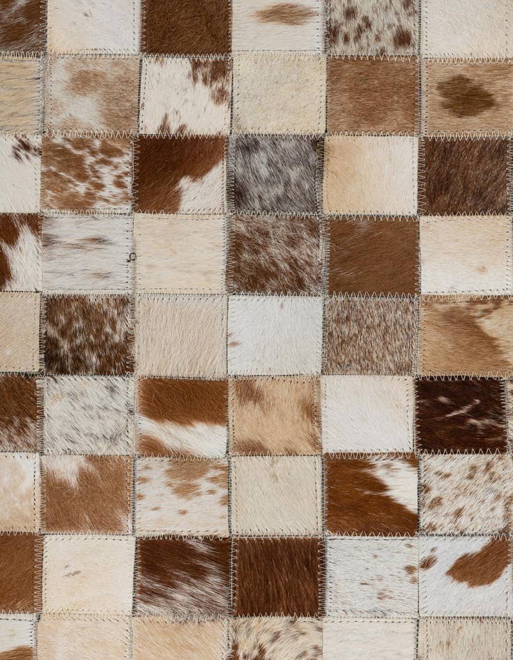 Detail image of  5' x 8' Cowhide Leather Rug