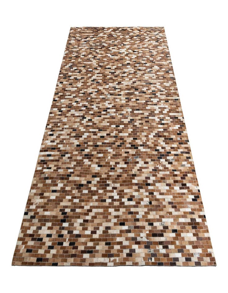 Detail image of  8' 1 x 9' 9 Cowhide Leather Rug