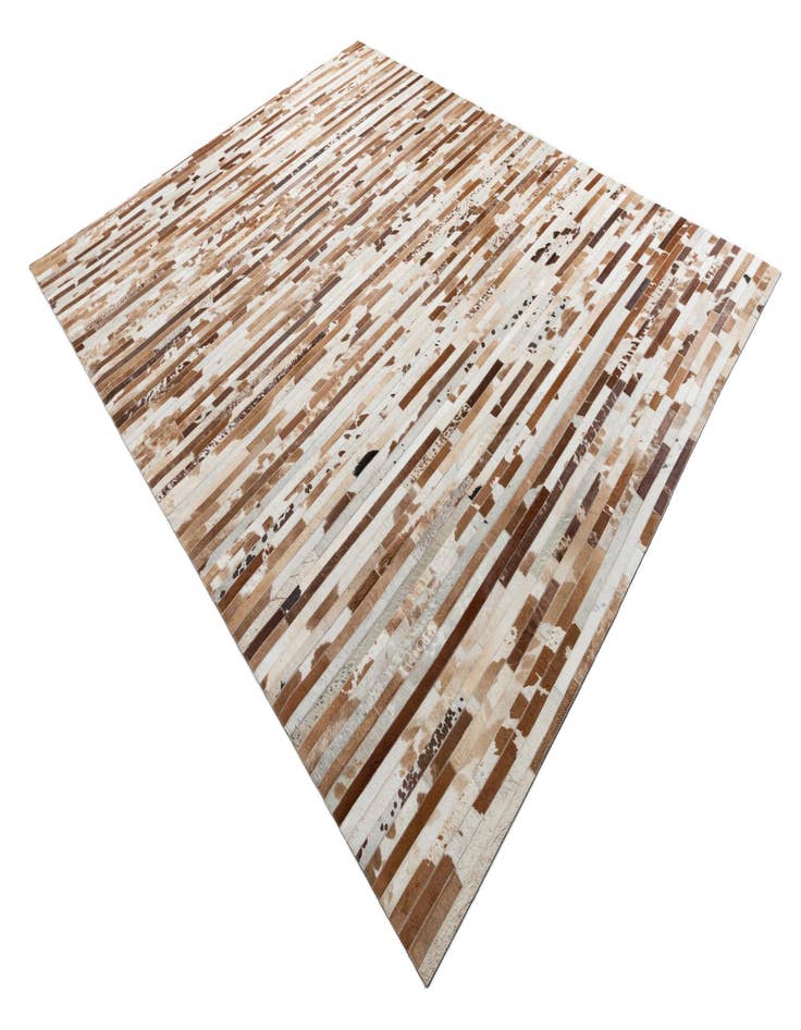 Detail image of  8' 1 x 10' Cowhide Leather Rug