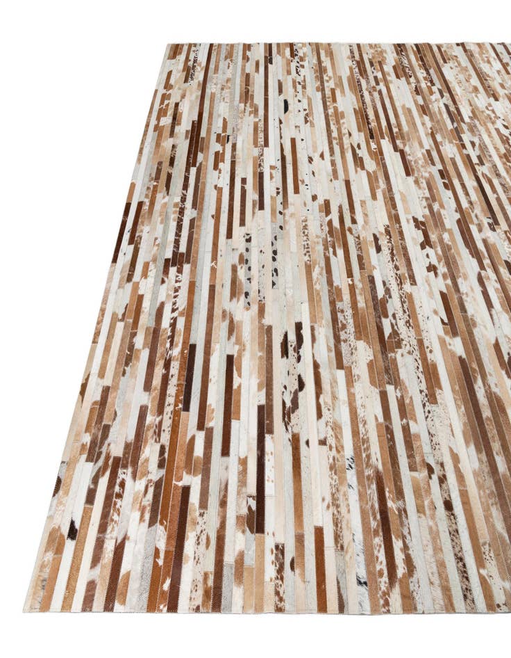 Detail image of  8' 1 x 10' Cowhide Leather Rug