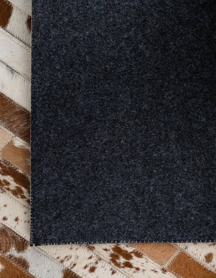 Detail image of  8' 1 x 10' Cowhide Leather Rug