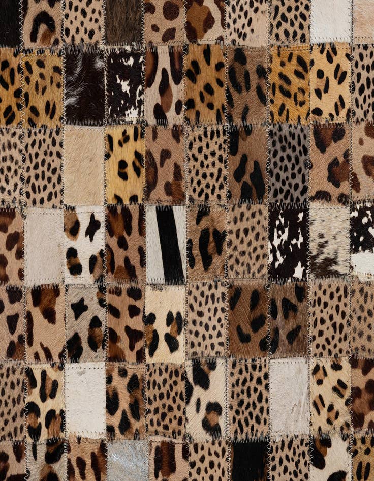 Detail image of  8' x 10' Cowhide Leather Rug