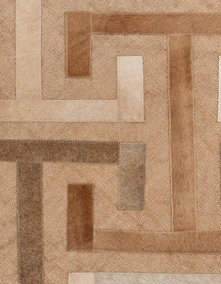 Detail image of  4' x 6' Cowhide Leather Rug