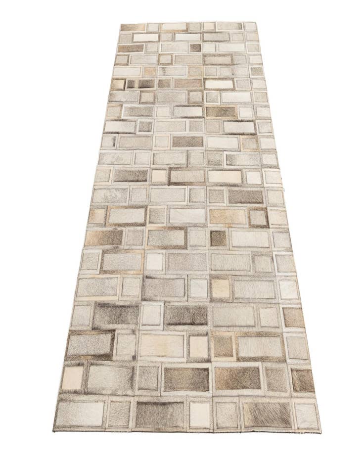 Detail image of  4' x 6' 1 Cowhide Leather Rug