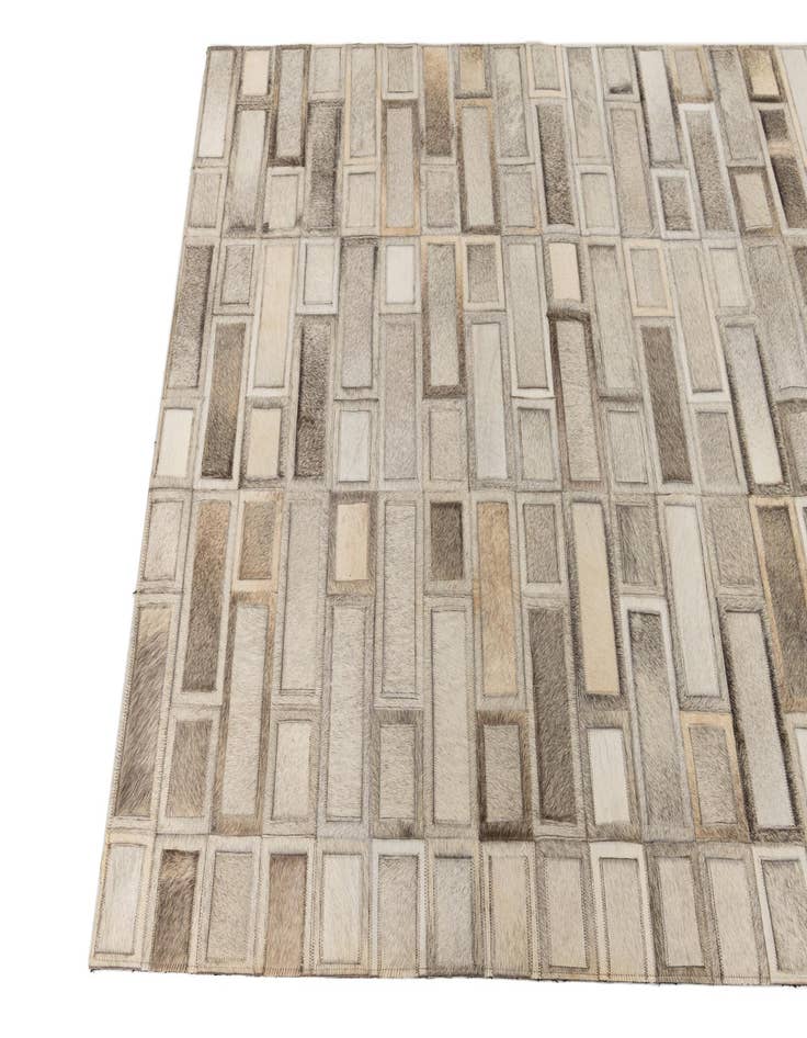 Detail image of  4' x 6' 1 Cowhide Leather Rug