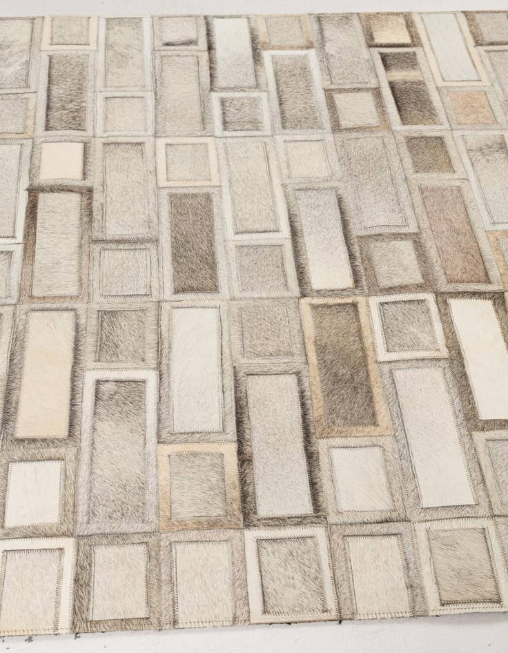 Detail image of  4' x 6' 1 Cowhide Leather Rug