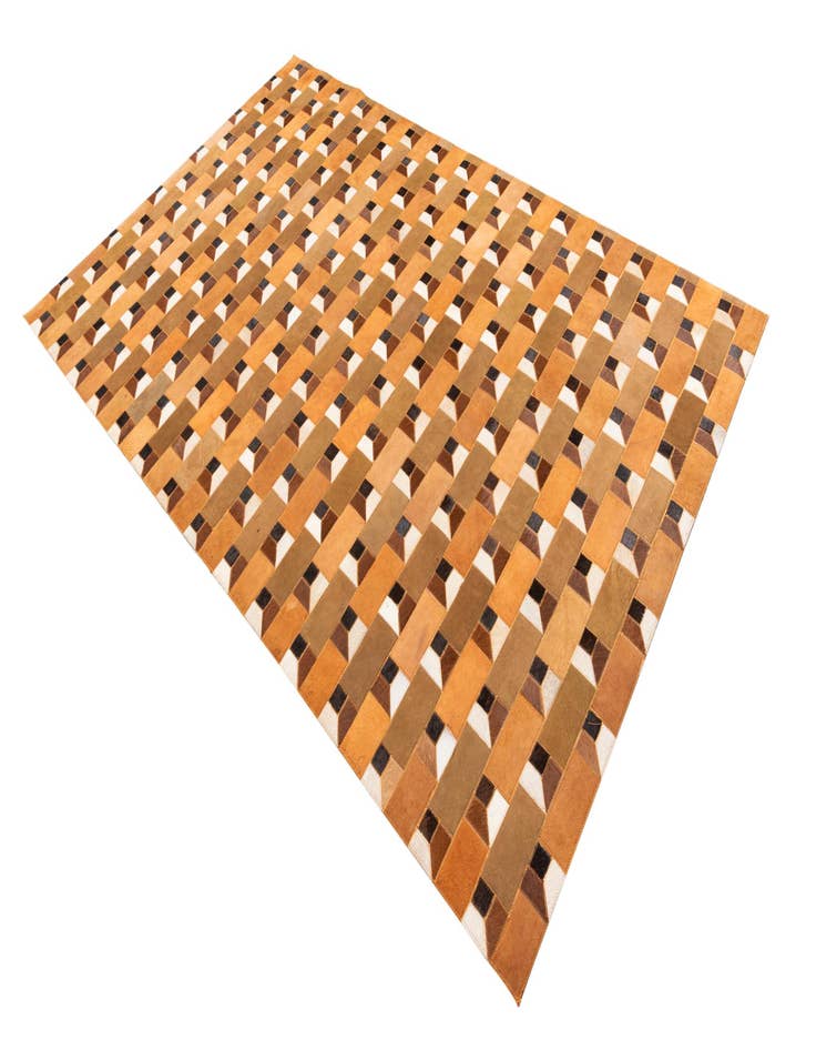 Detail image of  5' x 7' 10 Cowhide Leather Rug