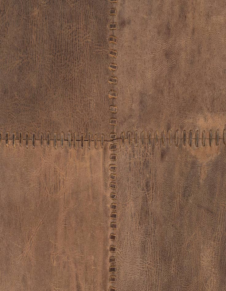 Detail image of  5' 3 x 7' 1 Cowhide Leather Rug