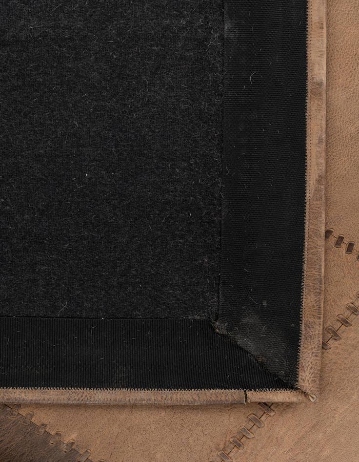 Detail image of  5' 3 x 7' 1 Cowhide Leather Rug