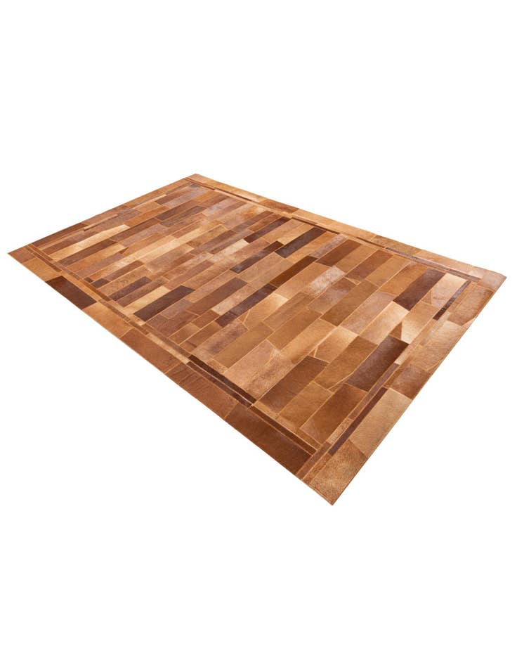 Detail image of  5' x 7' 10 Cowhide Leather Rug