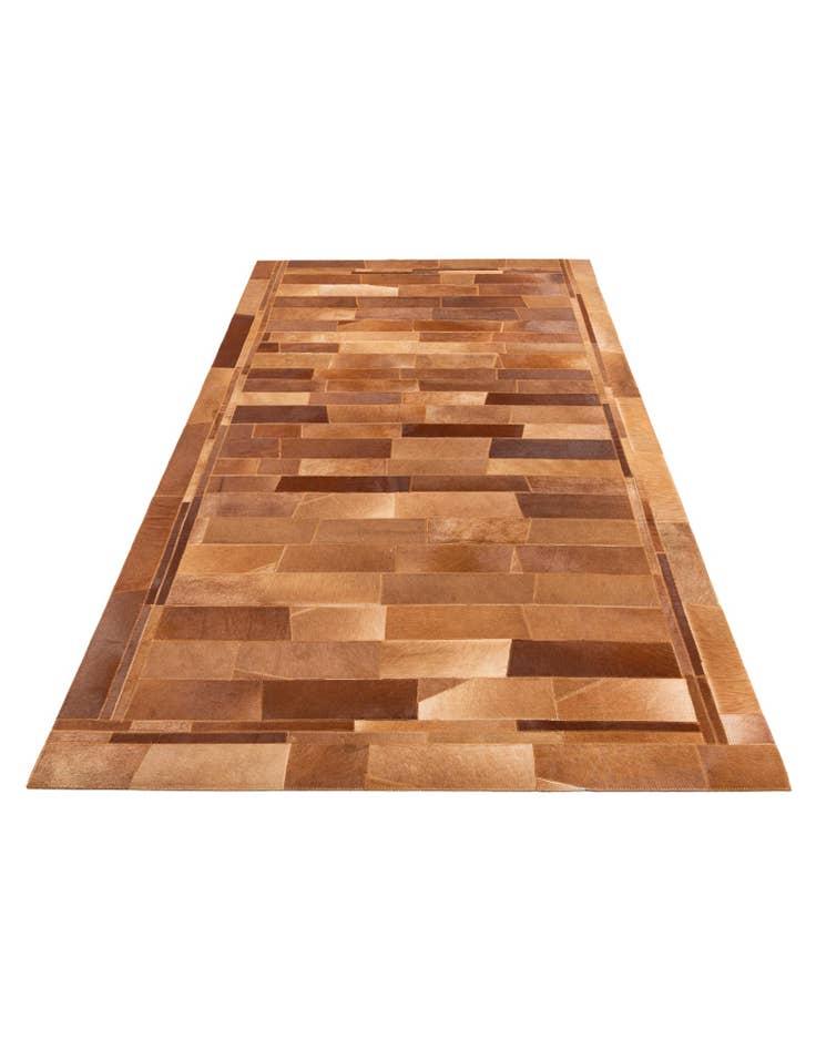 Detail image of  5' x 7' 10 Cowhide Leather Rug